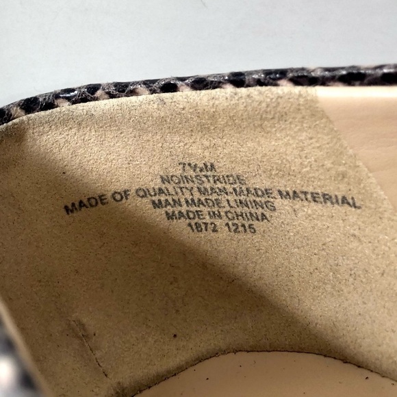 Nine West noinstride vegan snakeskin pointy flats - Picture 10 of 10